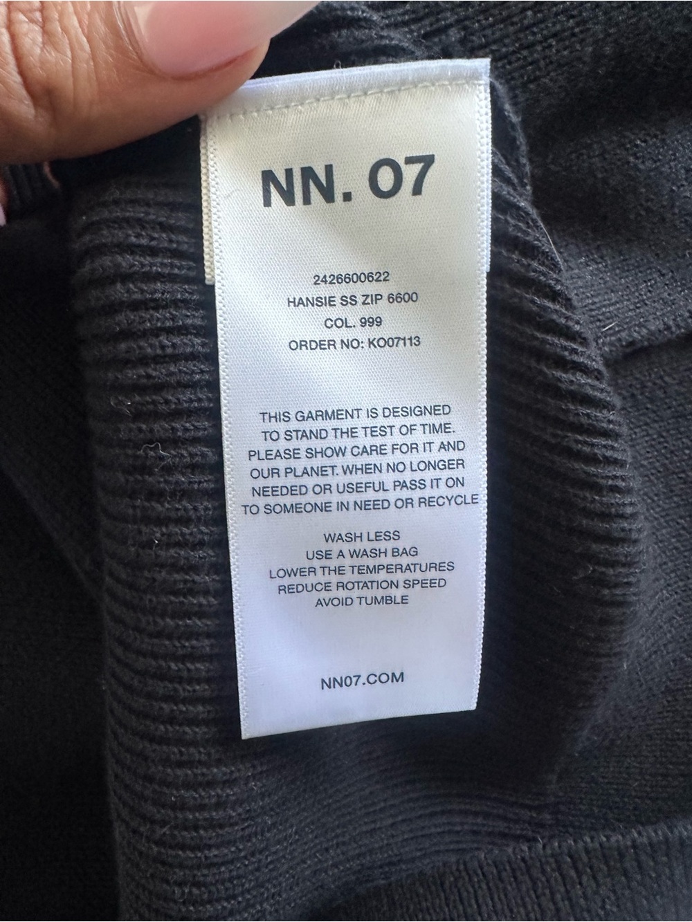 NN07 Black Hansie Half-Zip Polo Shirt - Picture 3 of 5
